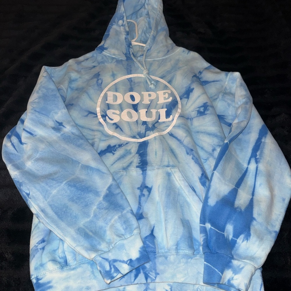 Blue Tie-Dye Dope Soul' Hoodie